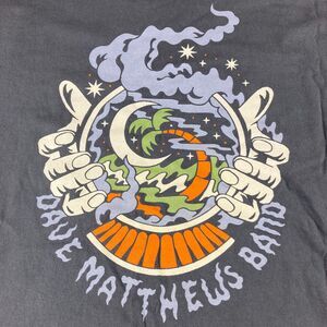 Dave Matthews Band Shirt Mens L Crystal Ball Graphic Comfort Wash Blue Tee